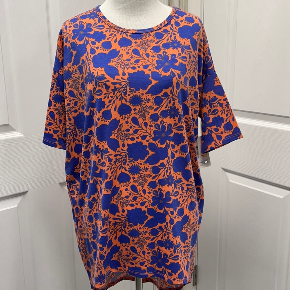 LuLaRoe New XXS Floral Irma Tunic Shirt NWT